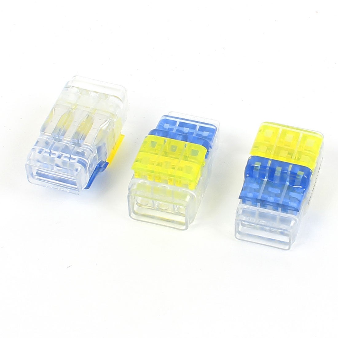 3pcs 1 5 2 5MM2 to 0 5 0 75MM2 Wire 3 Way Insulated I Clamp Quicker Connector