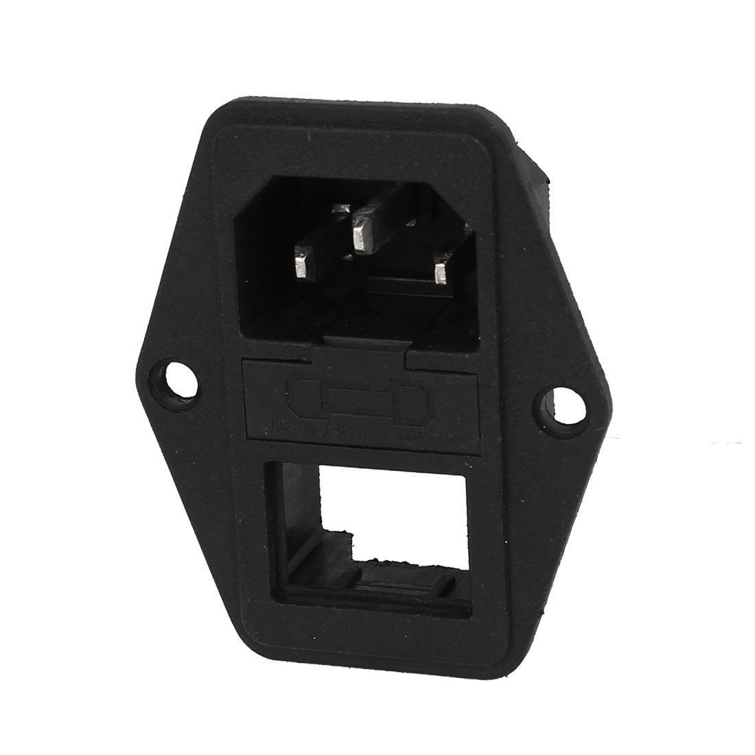 IEC 320 C14 Male Plug Screw Type Power Inlet Panel Socket Connector AC 250V 10A