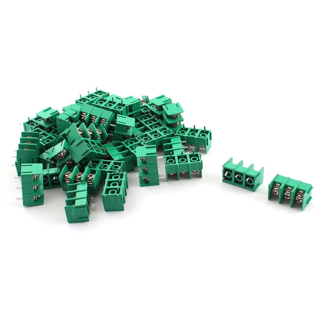 50 Pcs KF7 62 3POSITION 3pin 7 62mm Screw Terminal Barrier Blocks 300V 20A