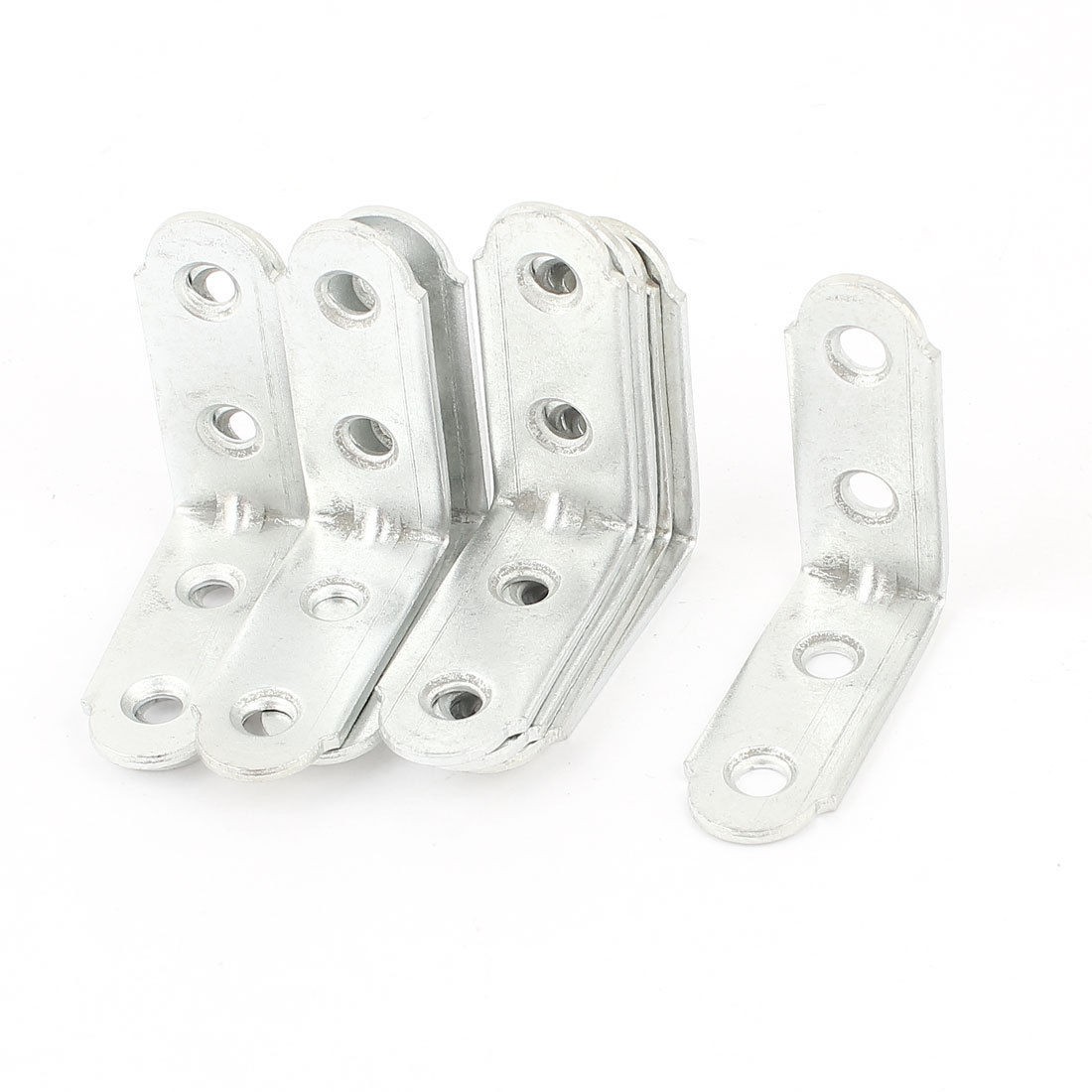 Shelf Door 40 x 40mm 90 Degree 4 Holes Angle Brackets 10 Pcs