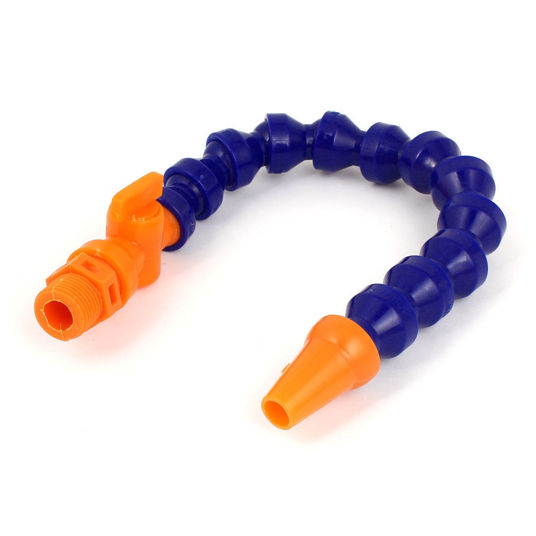 1 2BSP Male Thread Rotary Switch Adjustable Water Oil Coolant Pipe Hose Blue