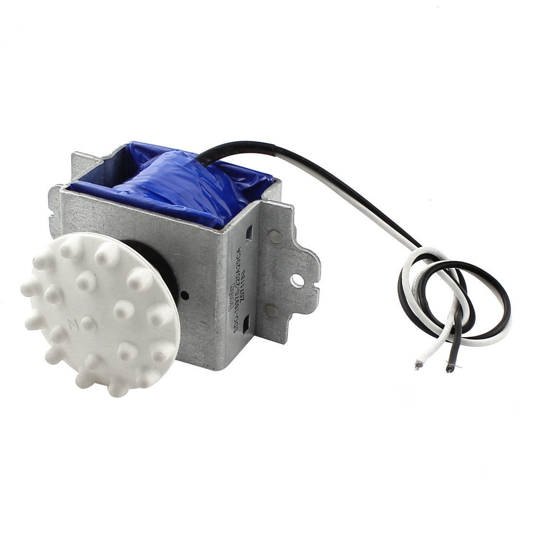 AC 220V 10mm 2000g Spring Loaded Open Coil Form Push Pull Solenoid Electromagnet