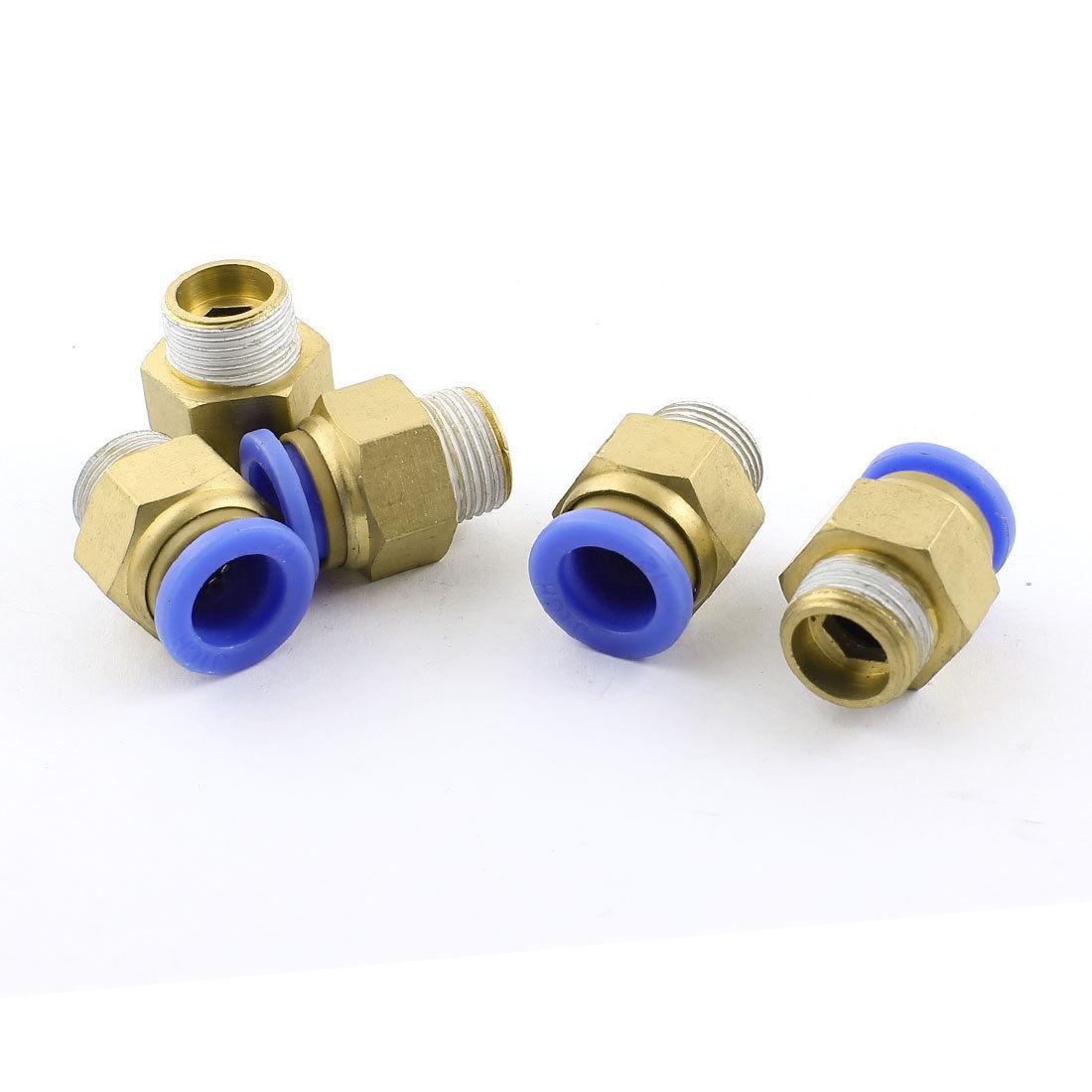 5pcs 16mm 3 8PT Male Thread Pneumatic Air Quick Coupler for 12mm Push in Pipe