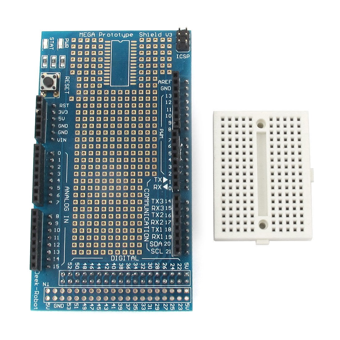 Arduino MEGA2560/1280 ProtoShield V3 Prototype Expansion Board w Breadboard
