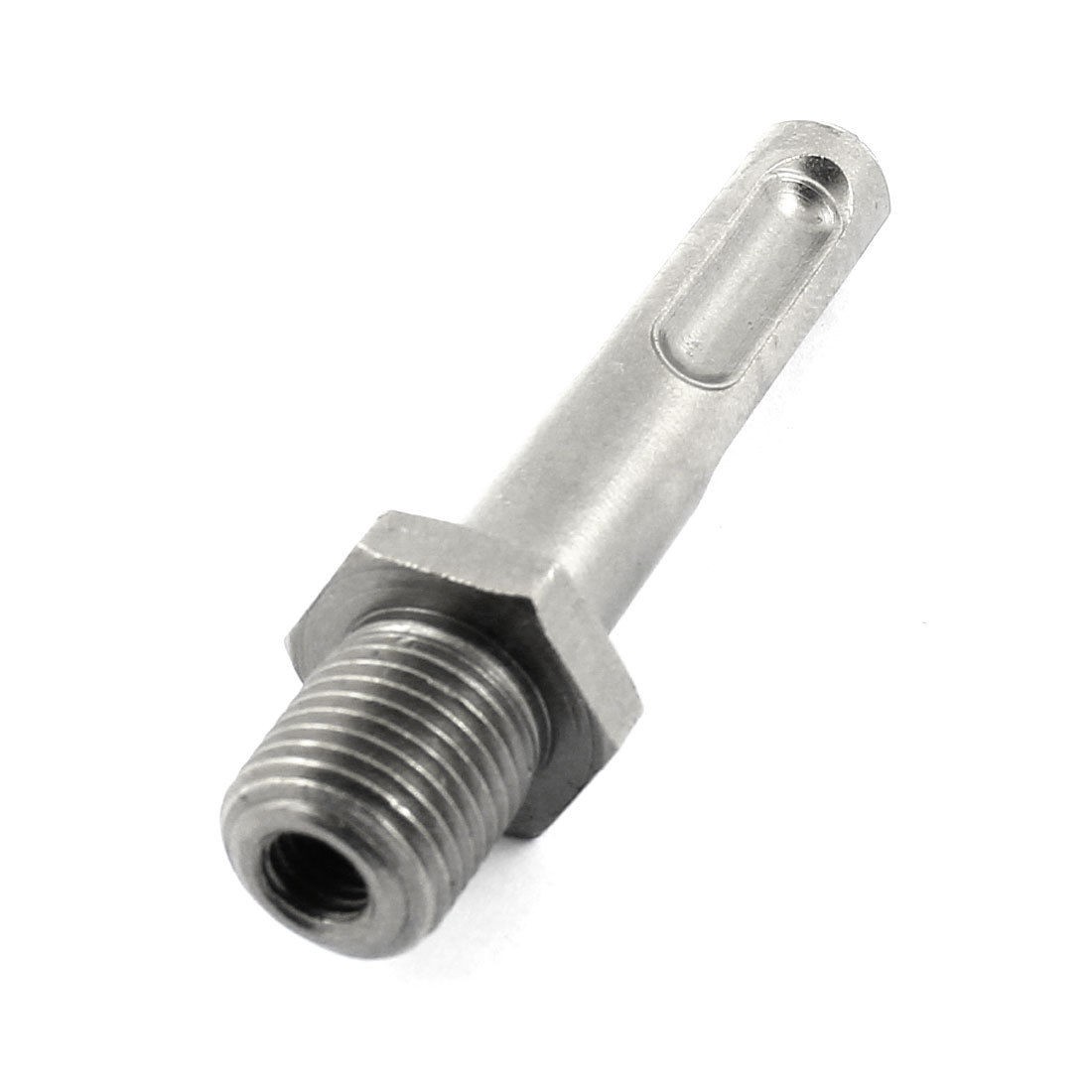 1 2" Thread Hex Nut SDS Plus Shank Electric Drill Chuck Adapter Gray