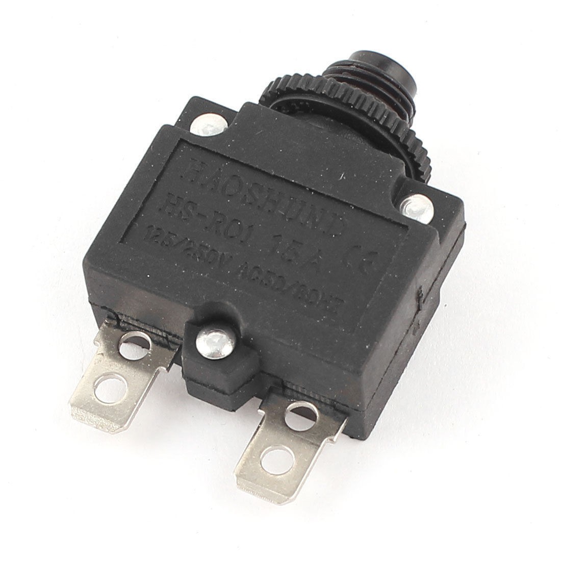 AC 125/250V 15A HS-R01 Air Compressor Circuit Breaker Overload Protector Black