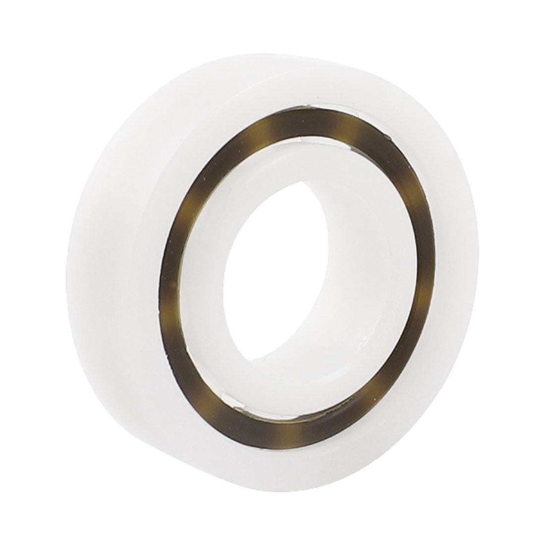 15mm x 32mm x 9mm White Plastic Single Row Deep Groove Ball Bearing 6002