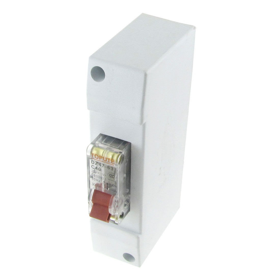 AC 230V 400V 40A 1P Transparent Mini Circuit Breaker MCB with Housing