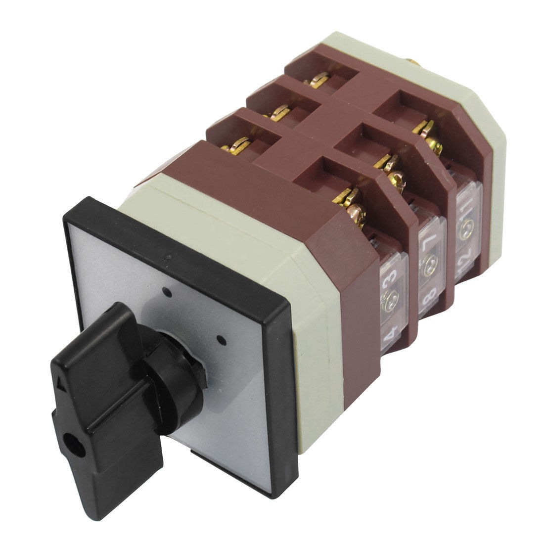Latching AC 380V 16A Two Position Cam Combination Changeover Switch Beqpk