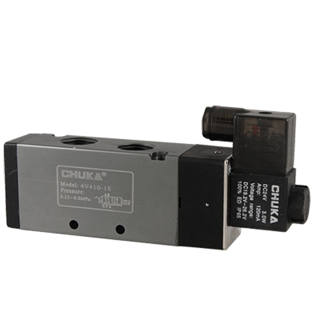 Internal Pilot DC 24V 2 Position 5 Ports Solenoid Valve