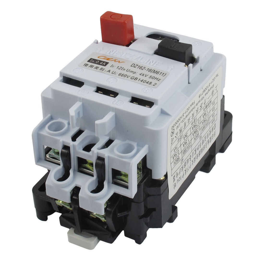 DZ162-16 AC 660V 0.4A Standard Base Switch Circuit Breaker
