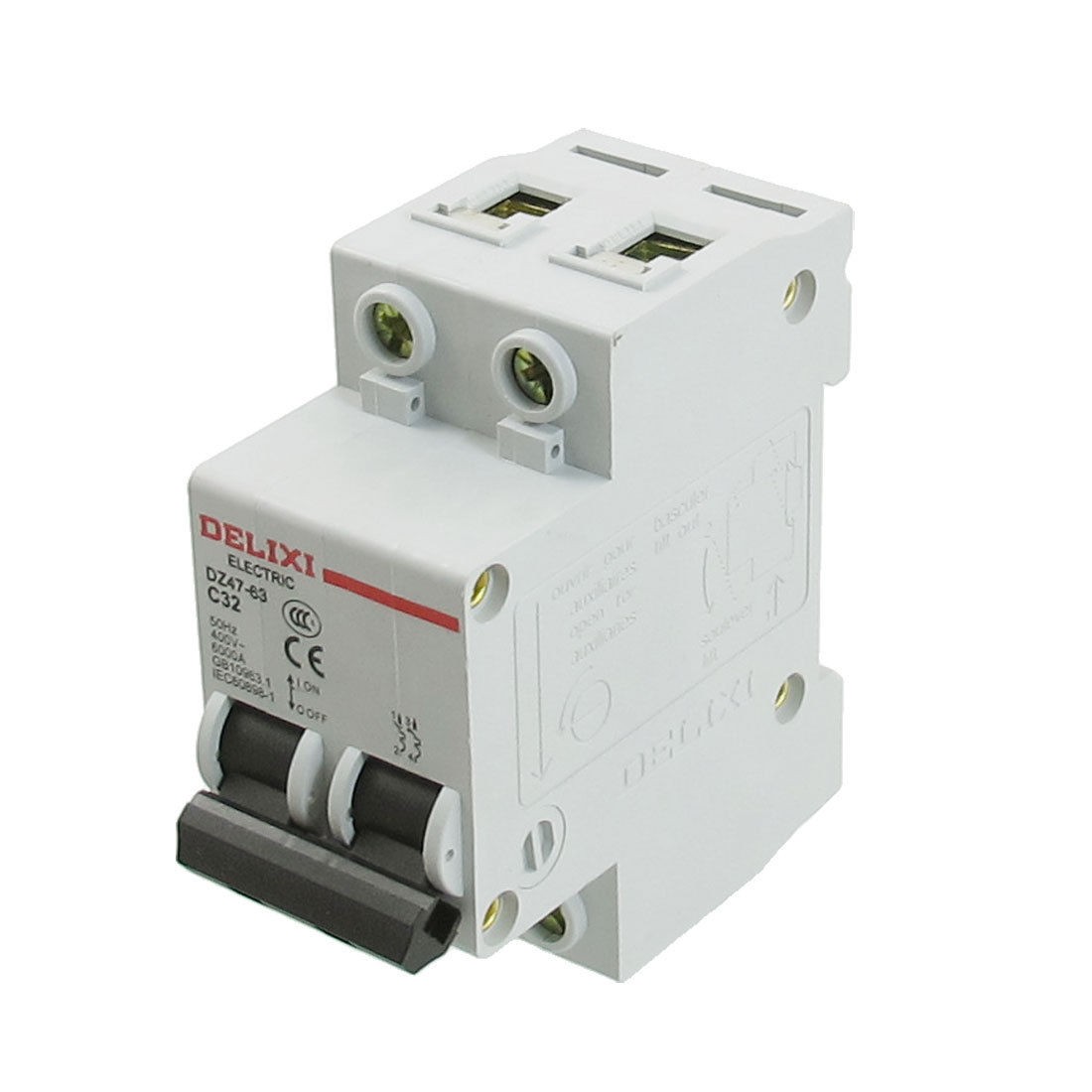 AC 400V Rated Current 32A Double Pole Miniature Circuit Breaker