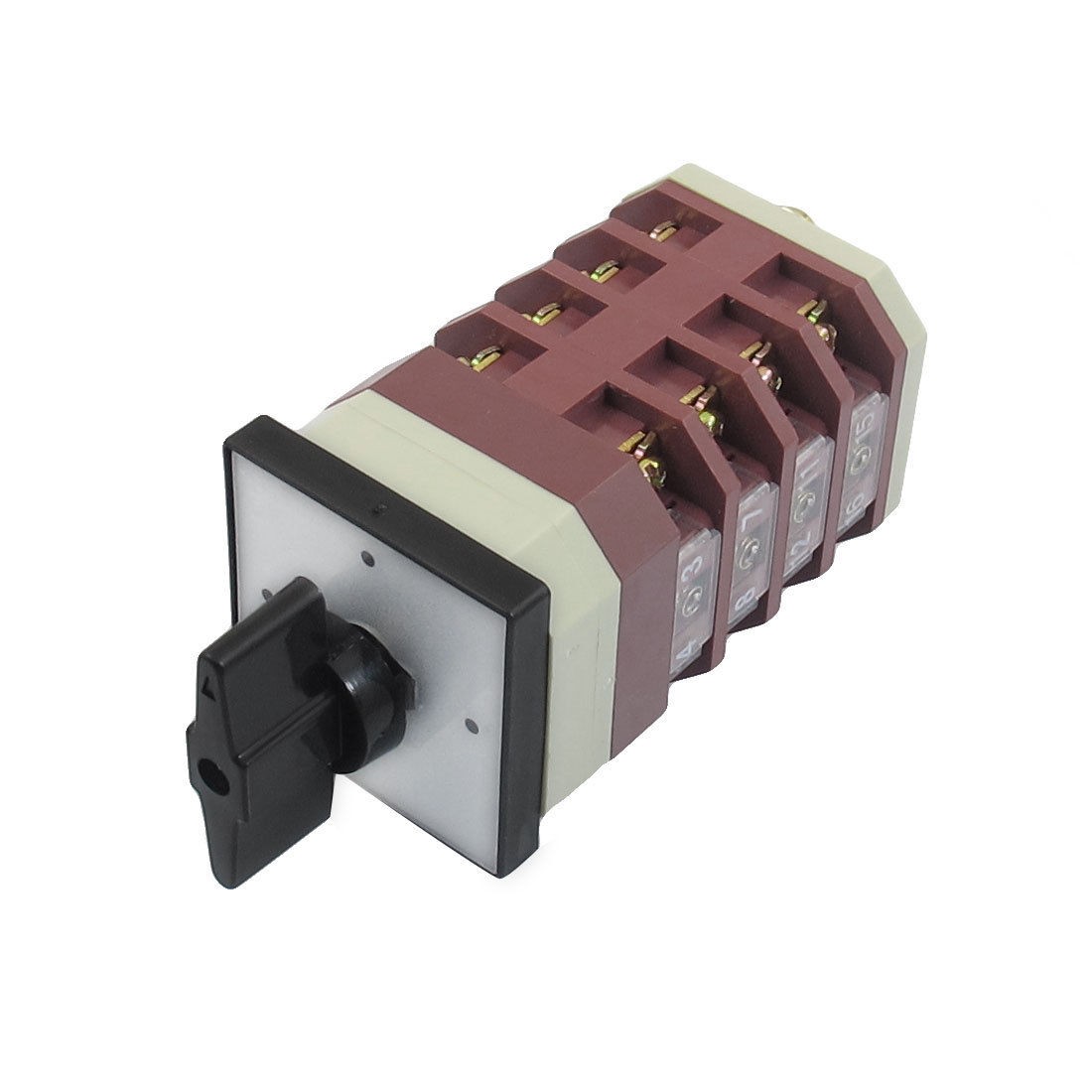 Locking AC 380V 16A 3 Vertical Position Cam Combination Changeover Switch KZCJF