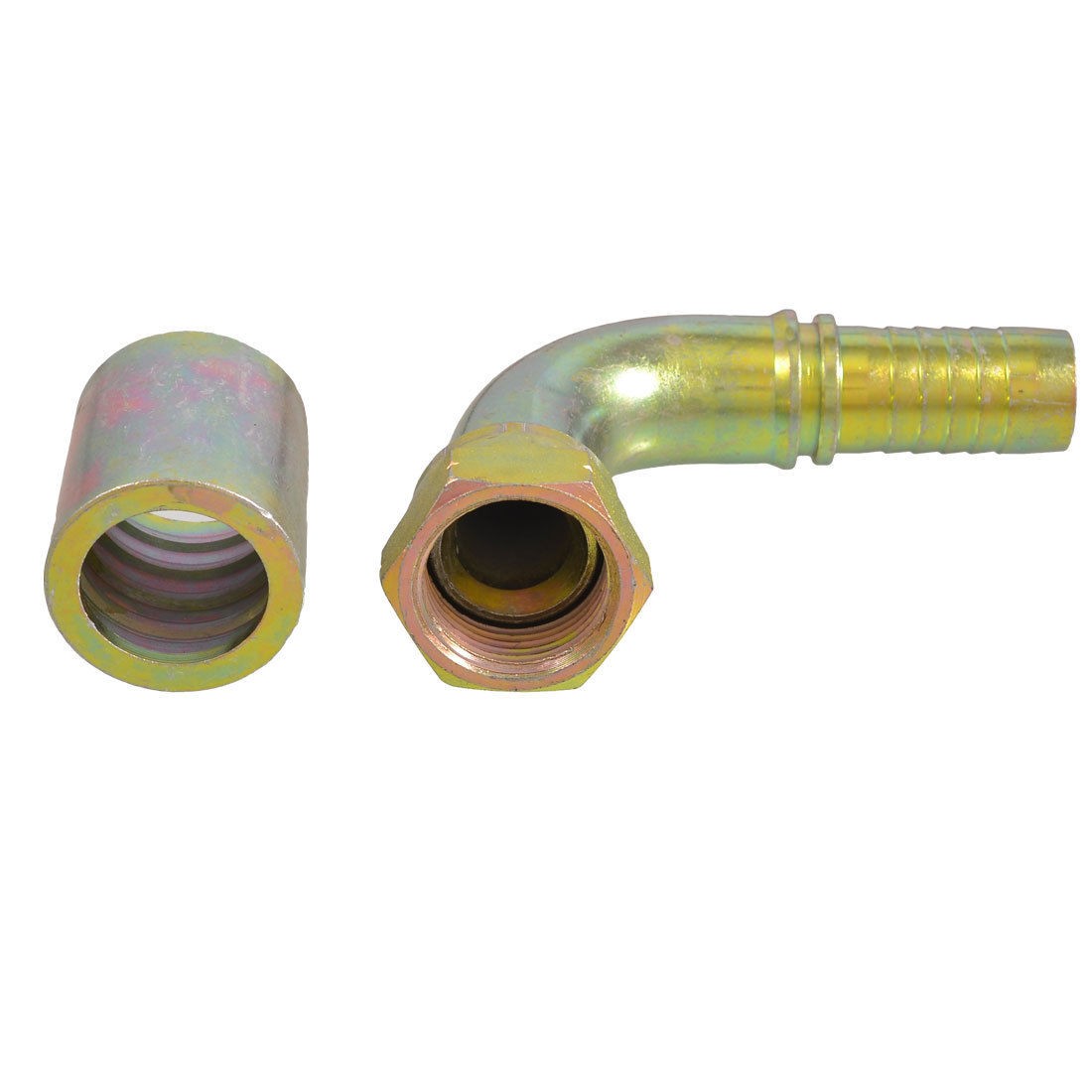 1" PT Thread Hydraulic Cone Flared End 90 Degree Oil Piping Connector