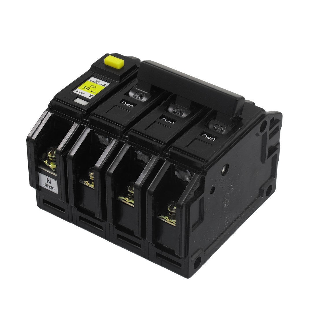 DZ12LE AC 220V 380V 40A 3P N ELCB Earth Leakage Circuit Breaker