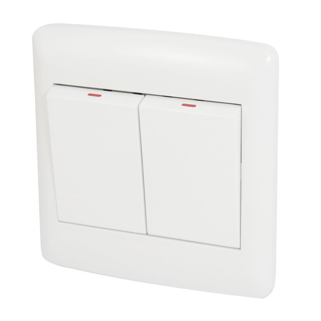 AC 250V 10A 2 Gang Electric Circuit Control Wall Plate Switch