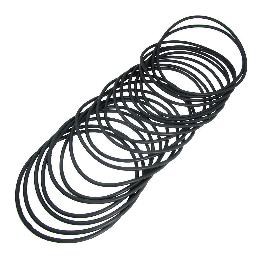 180mm x 5.7mm Rubber Sealing Washers Oil Filter O Rings Black 20 Pcs