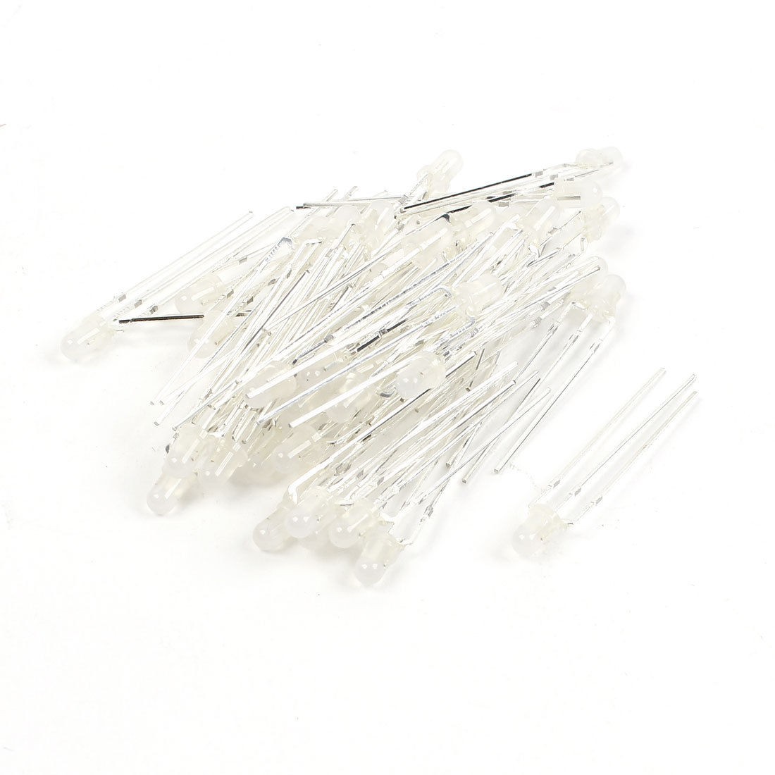 40 Pieces 3mm Opaque Head Red Green LED Common Anode Emitting Diodes Replacement