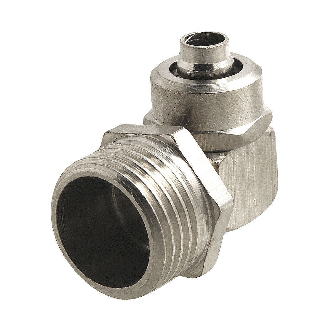 20.4mm Thread 90 Degree Elbow Quick Connector for 7mm Tubing