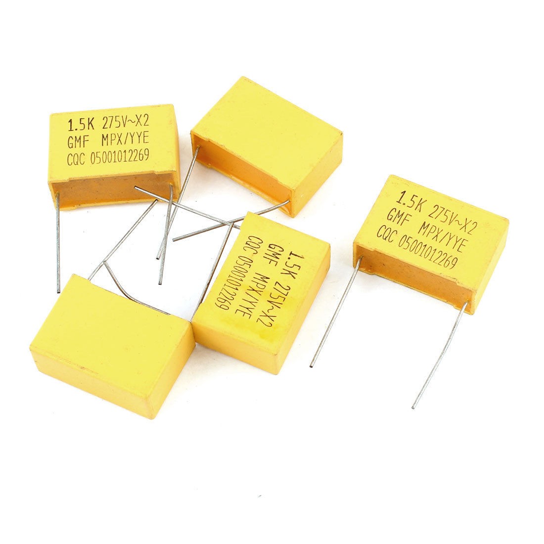 5 Pcs Metalized Polypropylene Film Safety Capacitor AC 275VX2 1 5uF 10