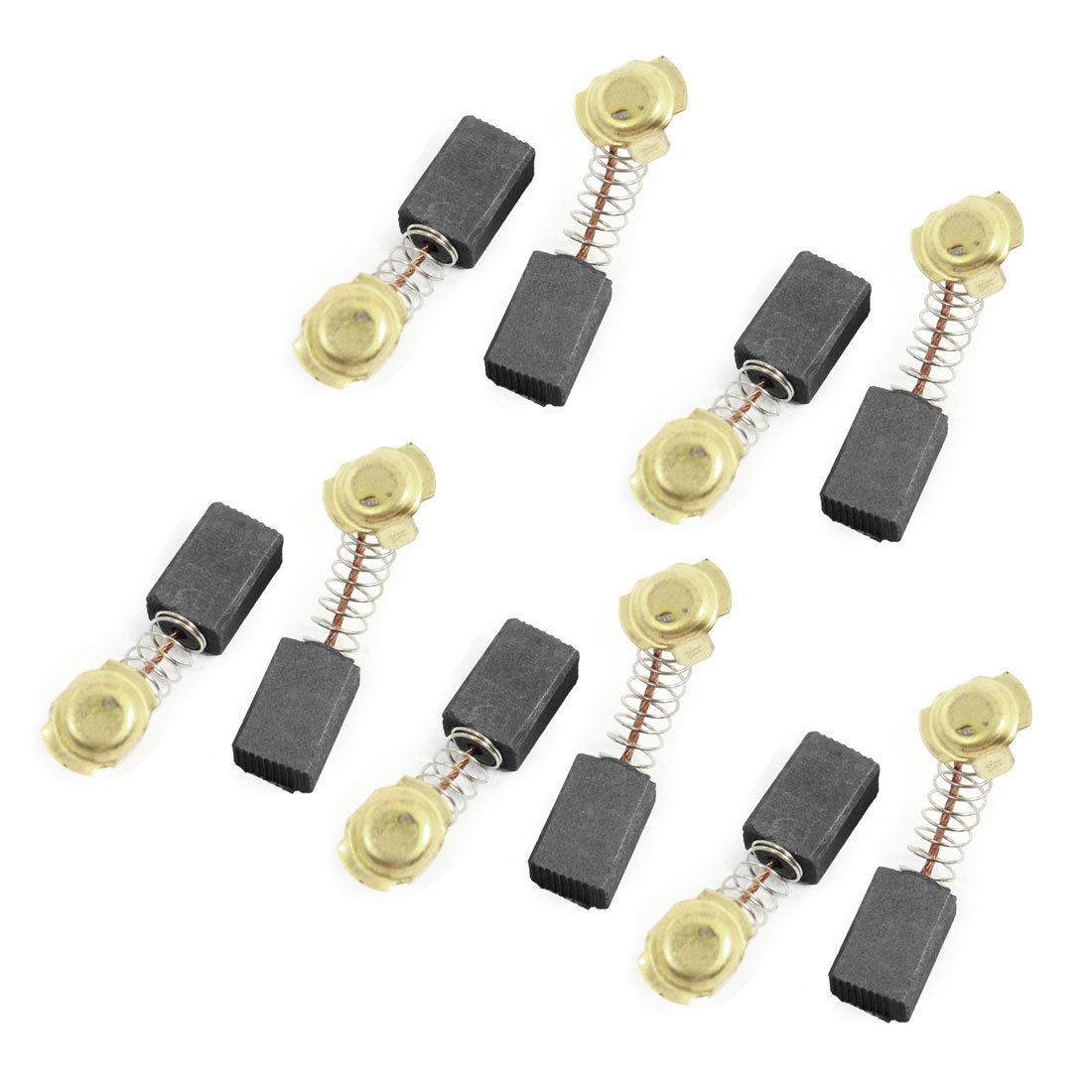 10 Pcs 17mm x 11mm x 7mm Carbon Brushes Black for Electric Drill Motor