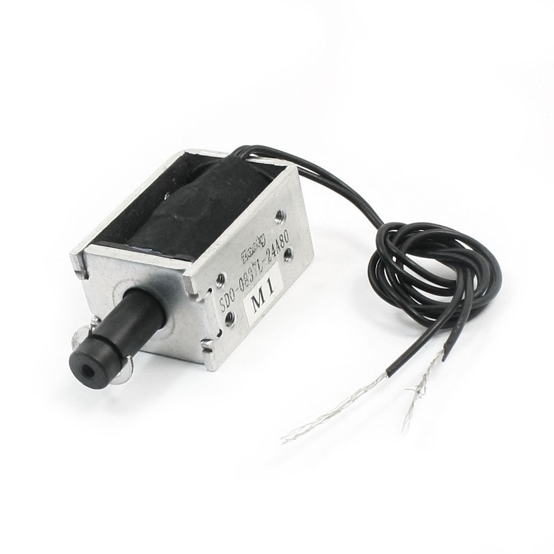 DC24V 80g 7mm 50 Electrified Rate Push Linear Motion Solenoid Electromagnet