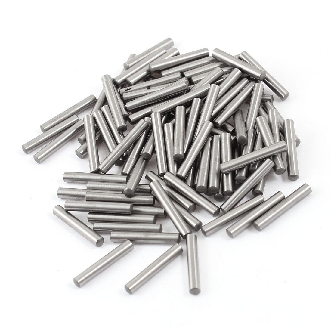 100 Pcs Stainless Steel 3 05mm x 15 8mm Dowel Pins Fasten Elements Silver Tone