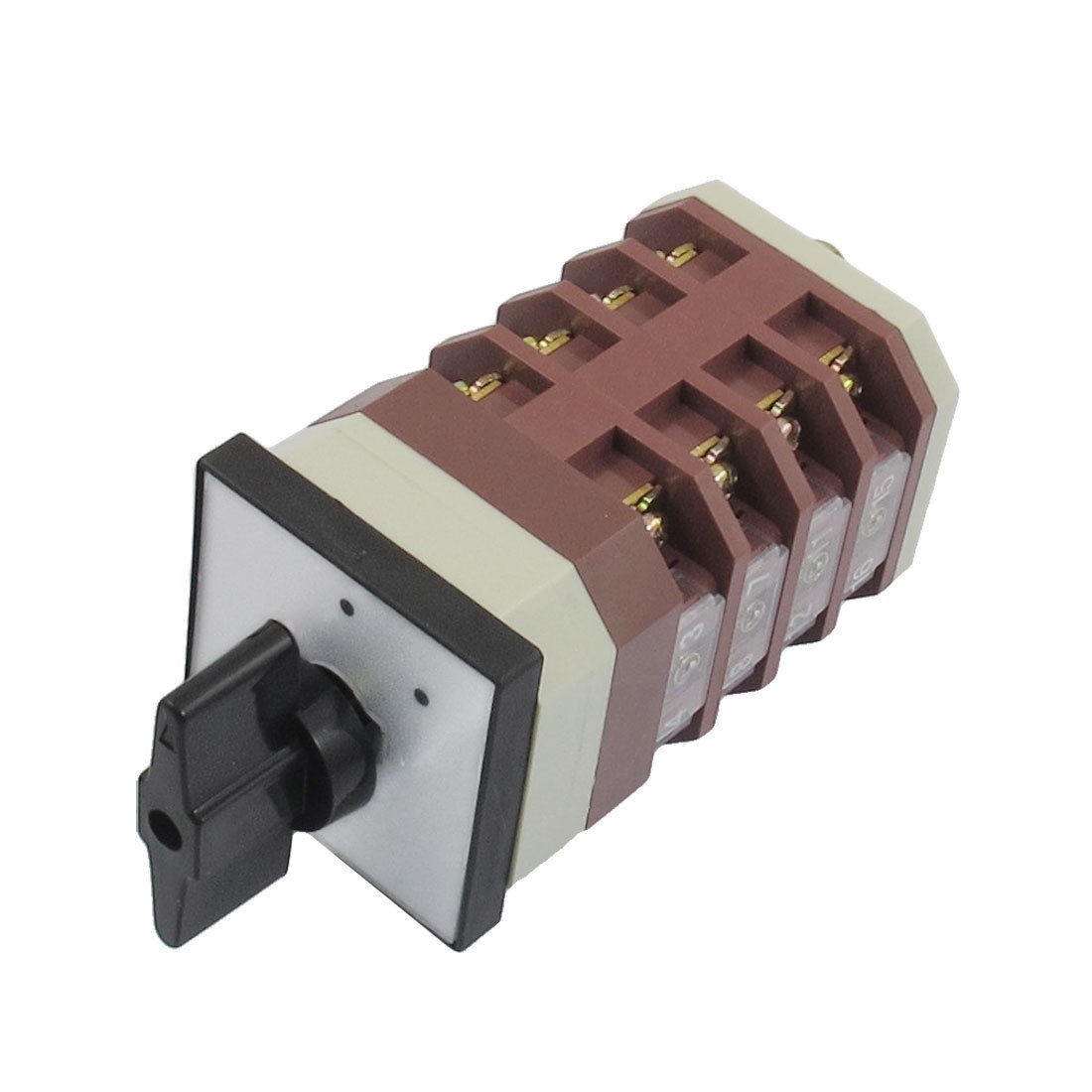 Lock 16 Terminals AC 380V 16A 2 Position Cam Combination Changeover Switch