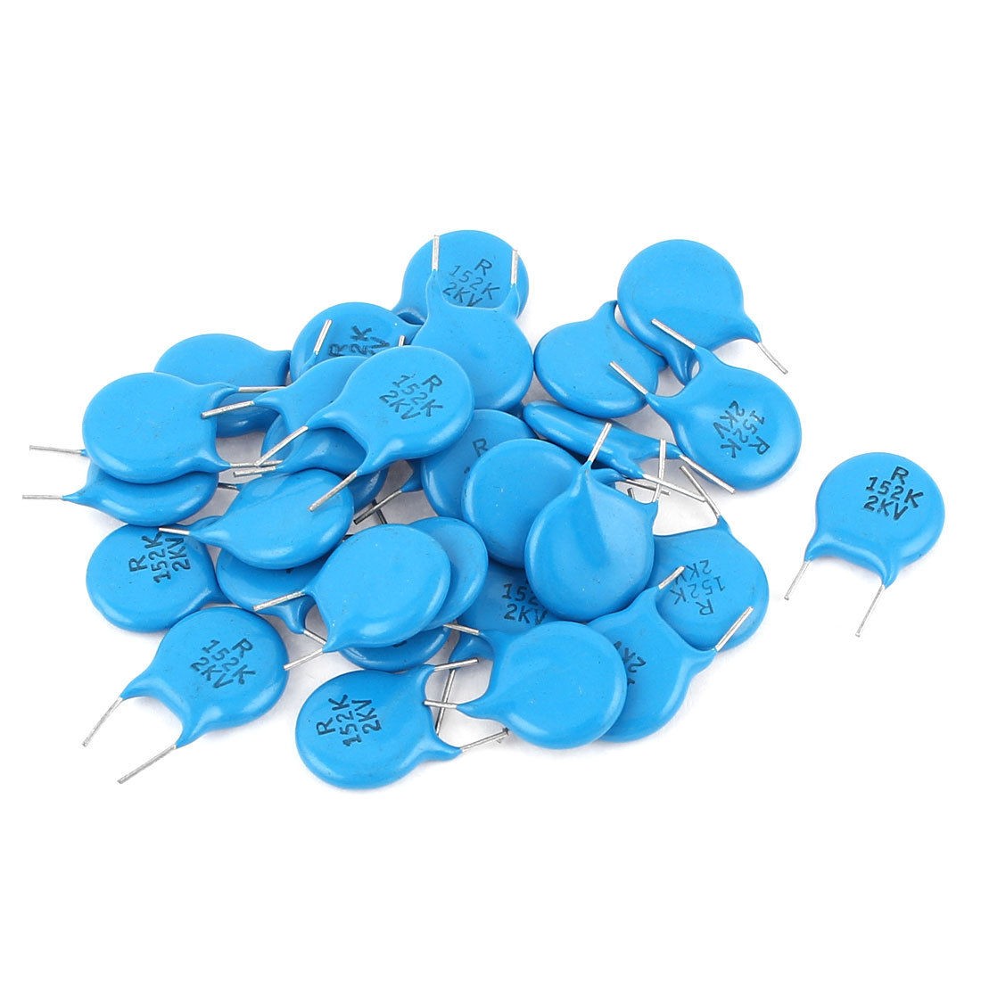 30pcs PCB Board Replacement 1500pF 2KV Ceramic Disc Capacitors 10