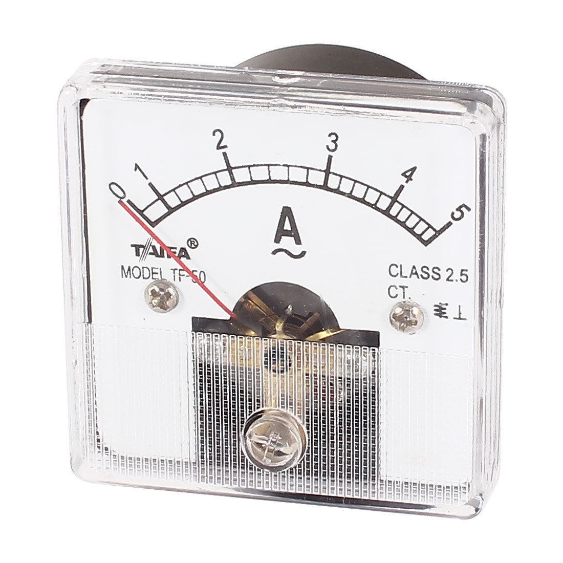 AC 5A Class 2 5 Sqaure Fine Tuning Dial Panel Ampere Meter Amperemeter