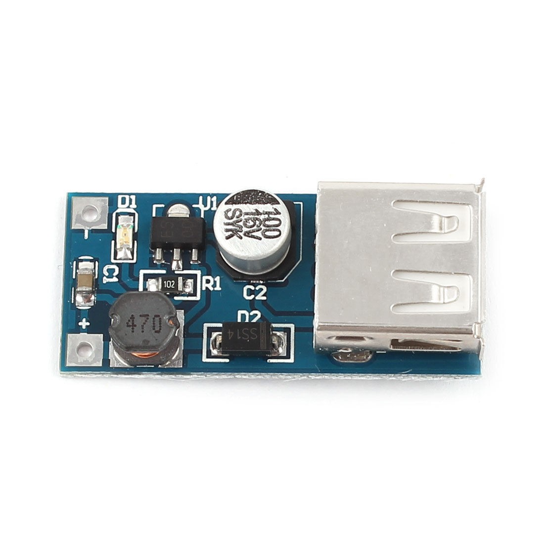 Mini PFM Control DC-DC USB 0.9V-5V Boost Step-up Power Supply Module
