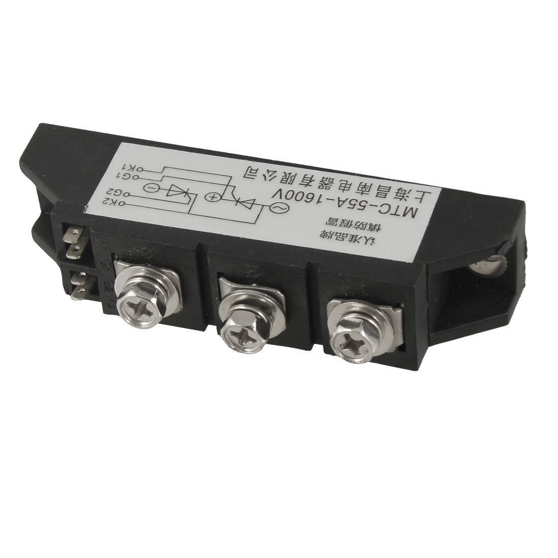 AC 1600V 55A 3 Terminals Diode Rectifier Module Transistor Semiconductor w Cable