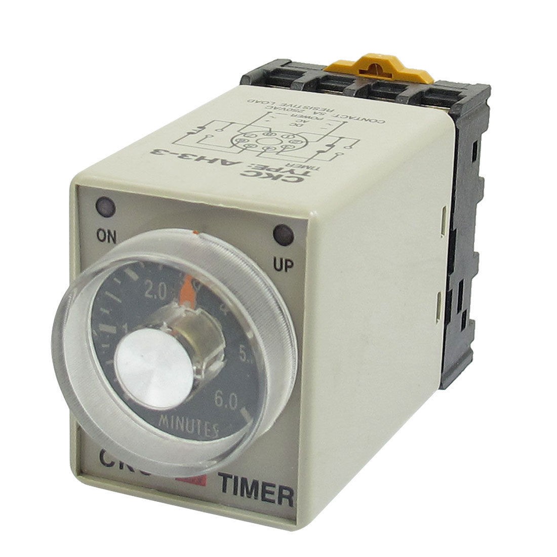 AH3 3 380VAC Power on 0 6min 6 Minutes Delay Timer Time Relay Black Base