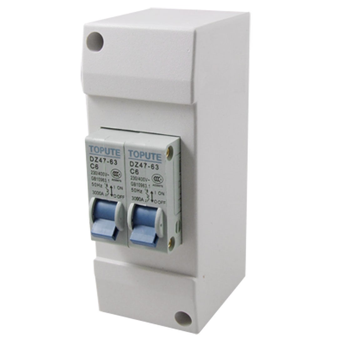 Electric 1P+1P 6A Plastic Casing Mini Circuit Breaker MCB