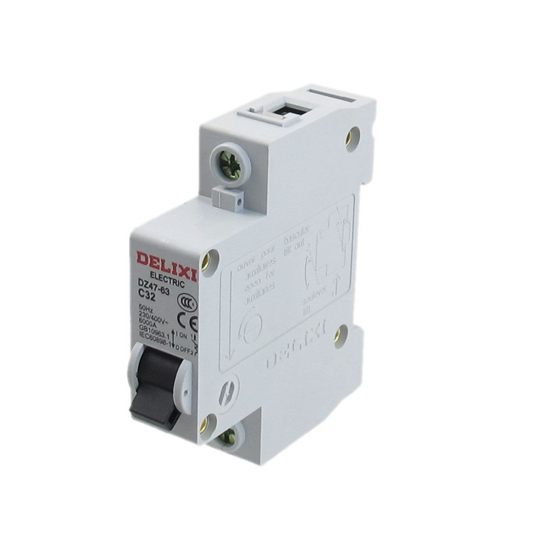 AC 230 400V Rated Current 32A Single Pole Miniature Circuit Breaker