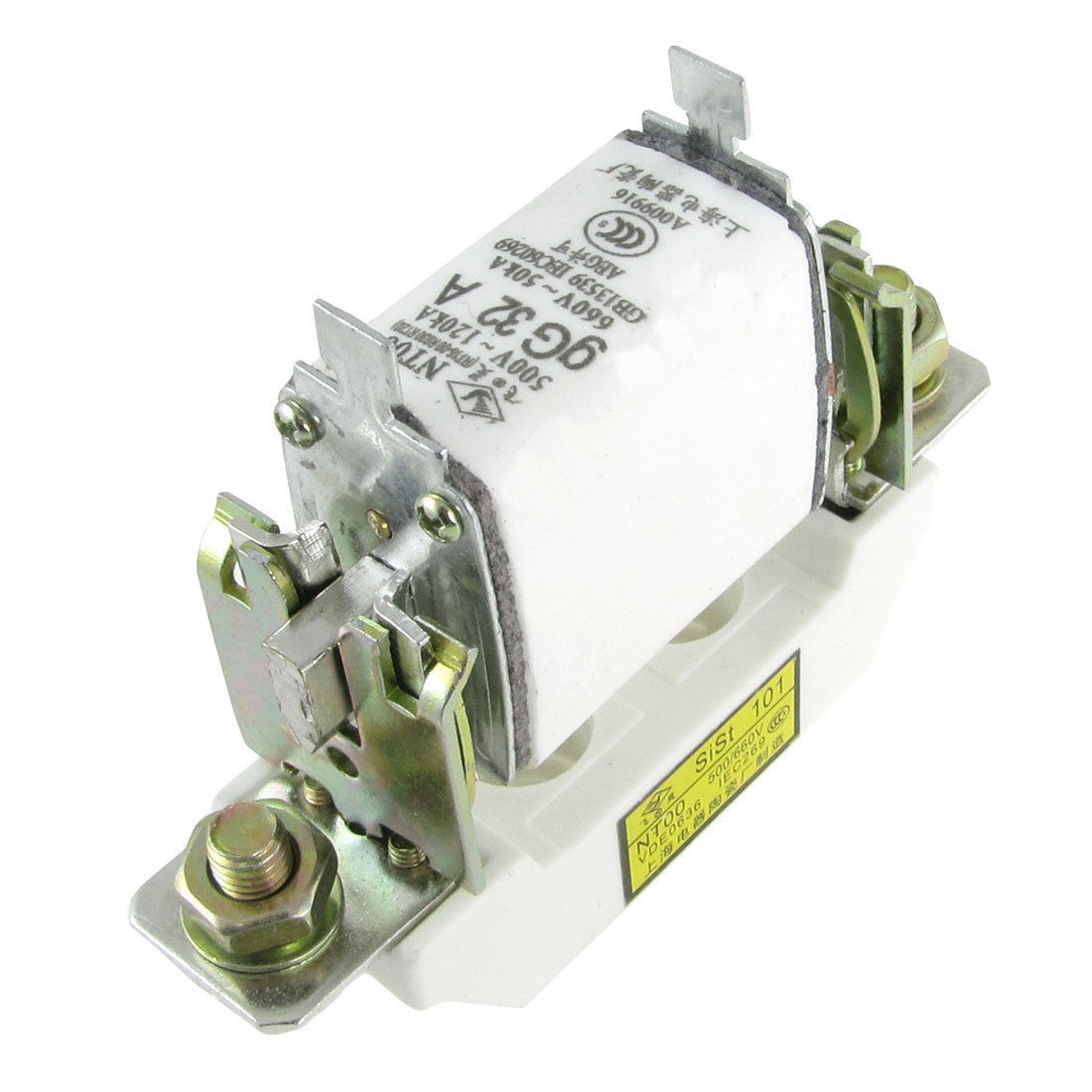 32A Blade Contact Fuse Link w Base Holder NT00 500V 120kA 660V 50kA