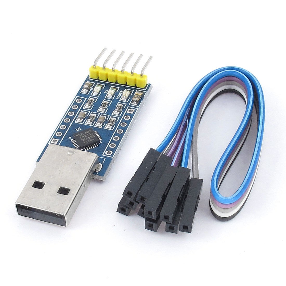 6Pin USB 2.0 to TTL UART Module Serial Converter CP2102 STC Replace Ft232 Module