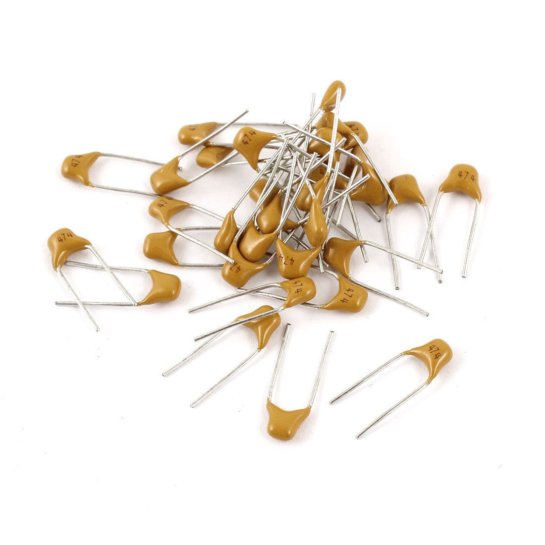 30 Pcs 474pF Radial Lead Monolithic Ceramic Chip Capacitor