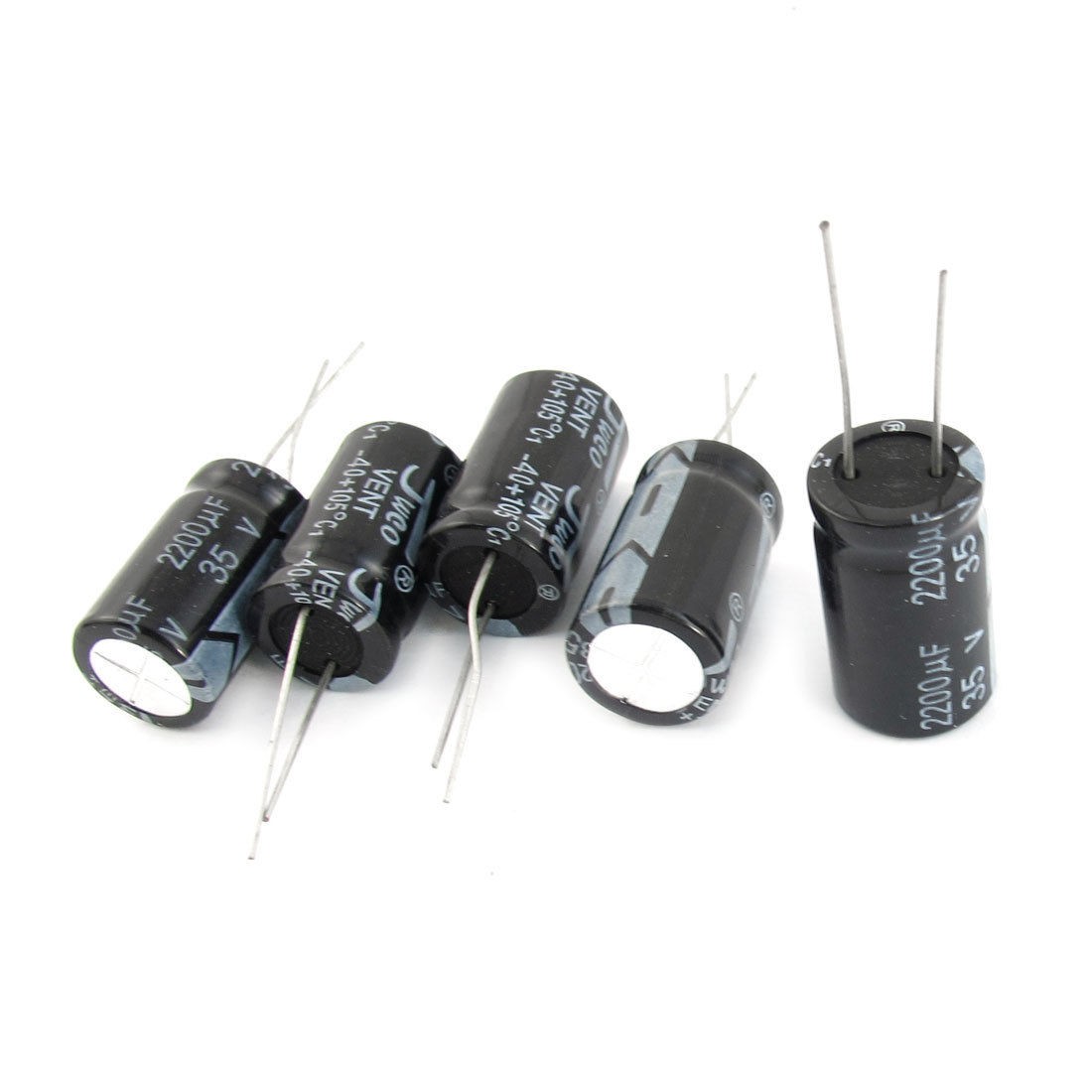 5pcs 35V 2200uF PCB Board Spare Parts DIP Electrolytic Capacitors 16x26mm