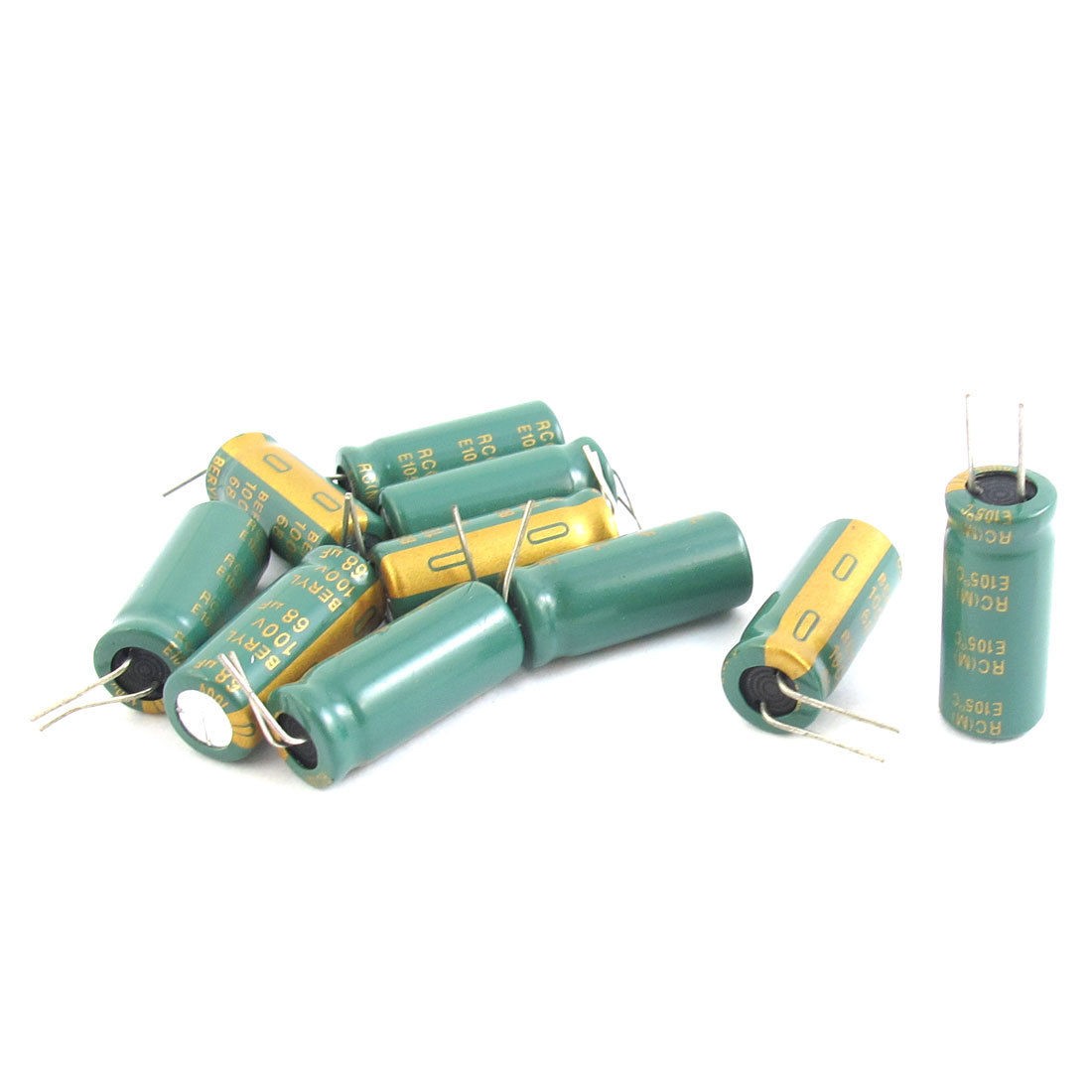 100V 68uF Capacitance Radial Electrolytic Capacitors 105C 10pcs