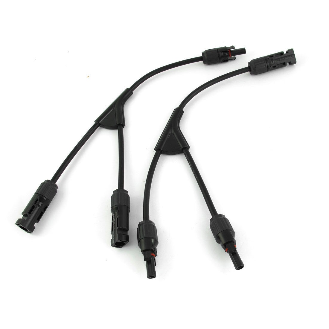 Pair MC4Y Y Branch Type TUV Solar Cells Panel Cable Connectors 36cm