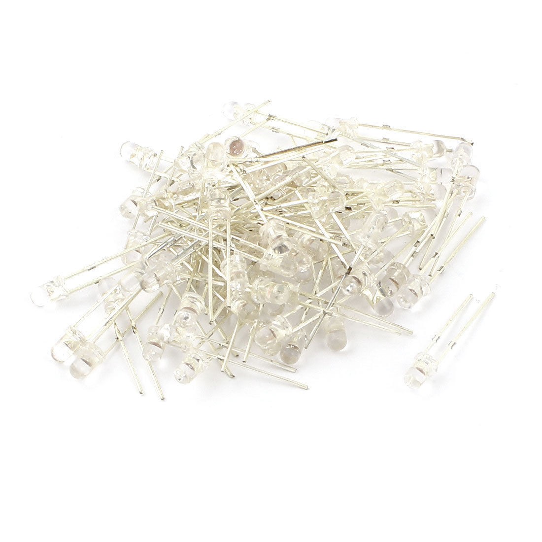 60 Pieces Clear 5x3mm Straw Hat Fuchsia LED Lamp Light Emitting Diodes DC 2 5 3V