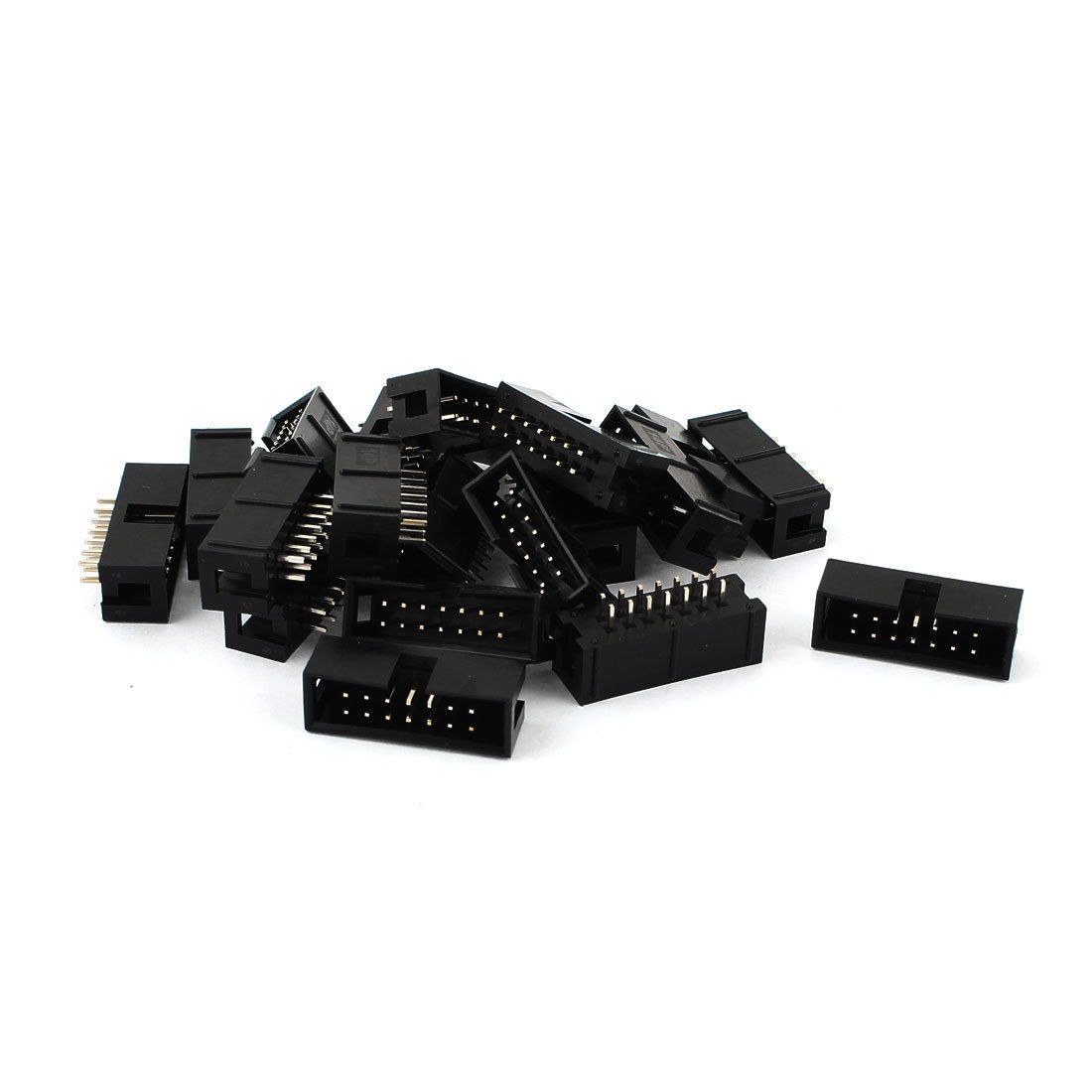 25 Pcs 2 10 20 Pin PCB Box Header IDC Socket Straight Male Connector 2 54mm