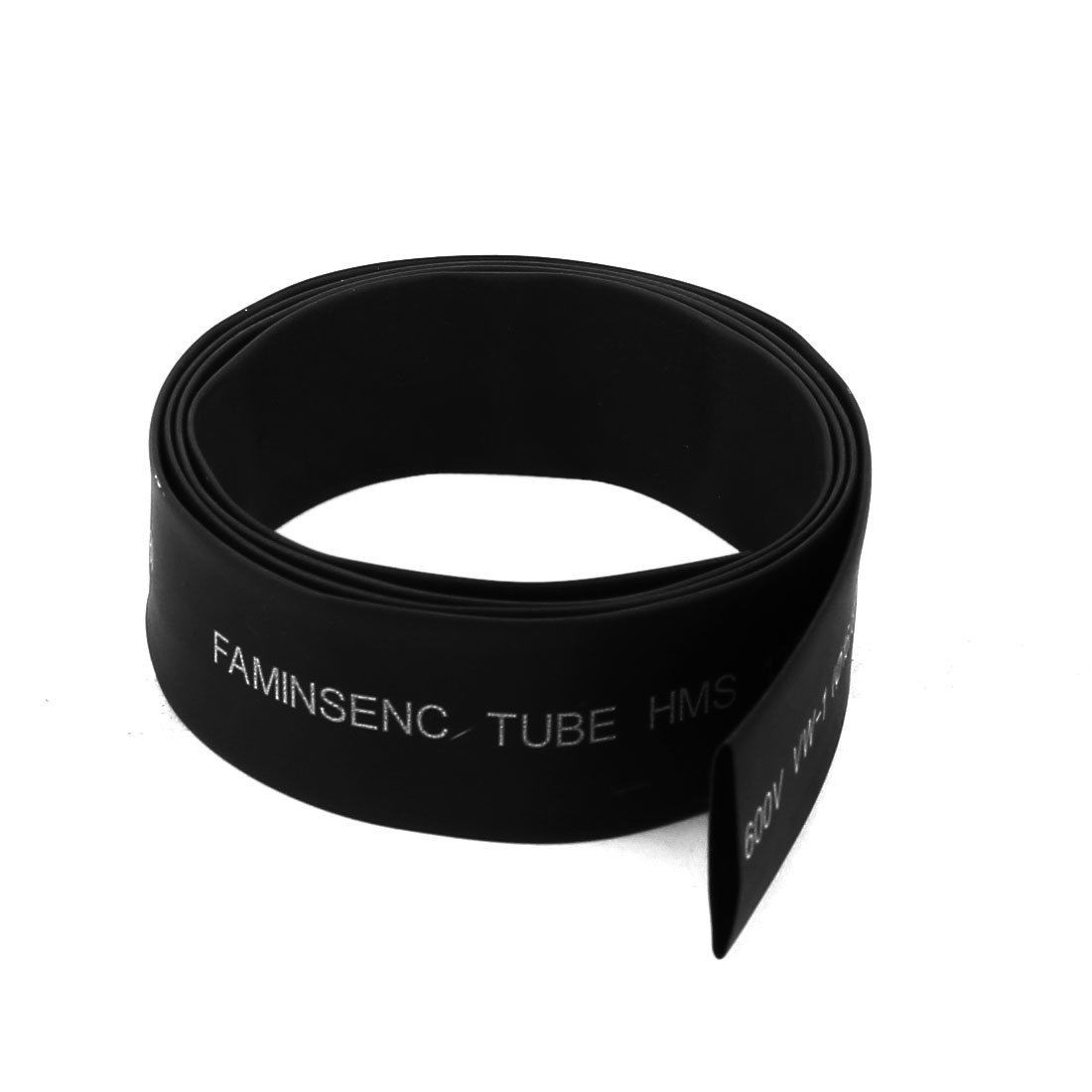 600V 125C Ratio 2 1 Black Insulated Heat Shrinkable Tubing Shrink Tube 3 3ft 1M