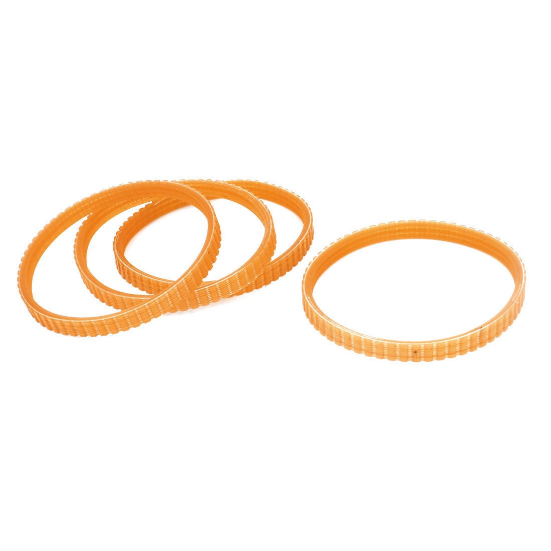 220mm Axis Drive Single Side Engine Mechine Timing Pulley Belt Orange 4 Pieces