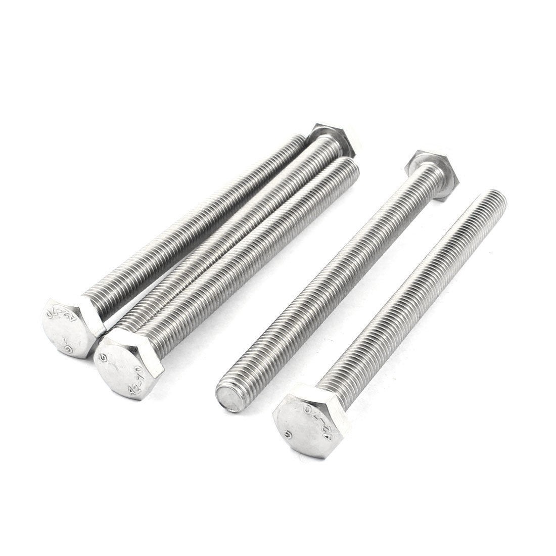 5pcs A2 70 Stainless Steel Hex Hexgon Cap Srews 10mm x 120mm