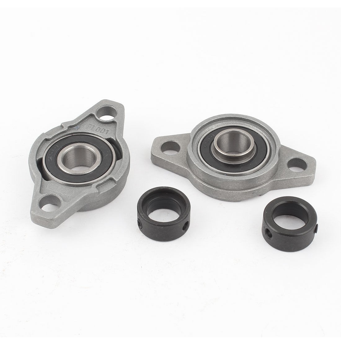 2 Pcs Zinc Alloy 12mm UFL001 FL001 Self Aligning Pillow Block Bearing Flange