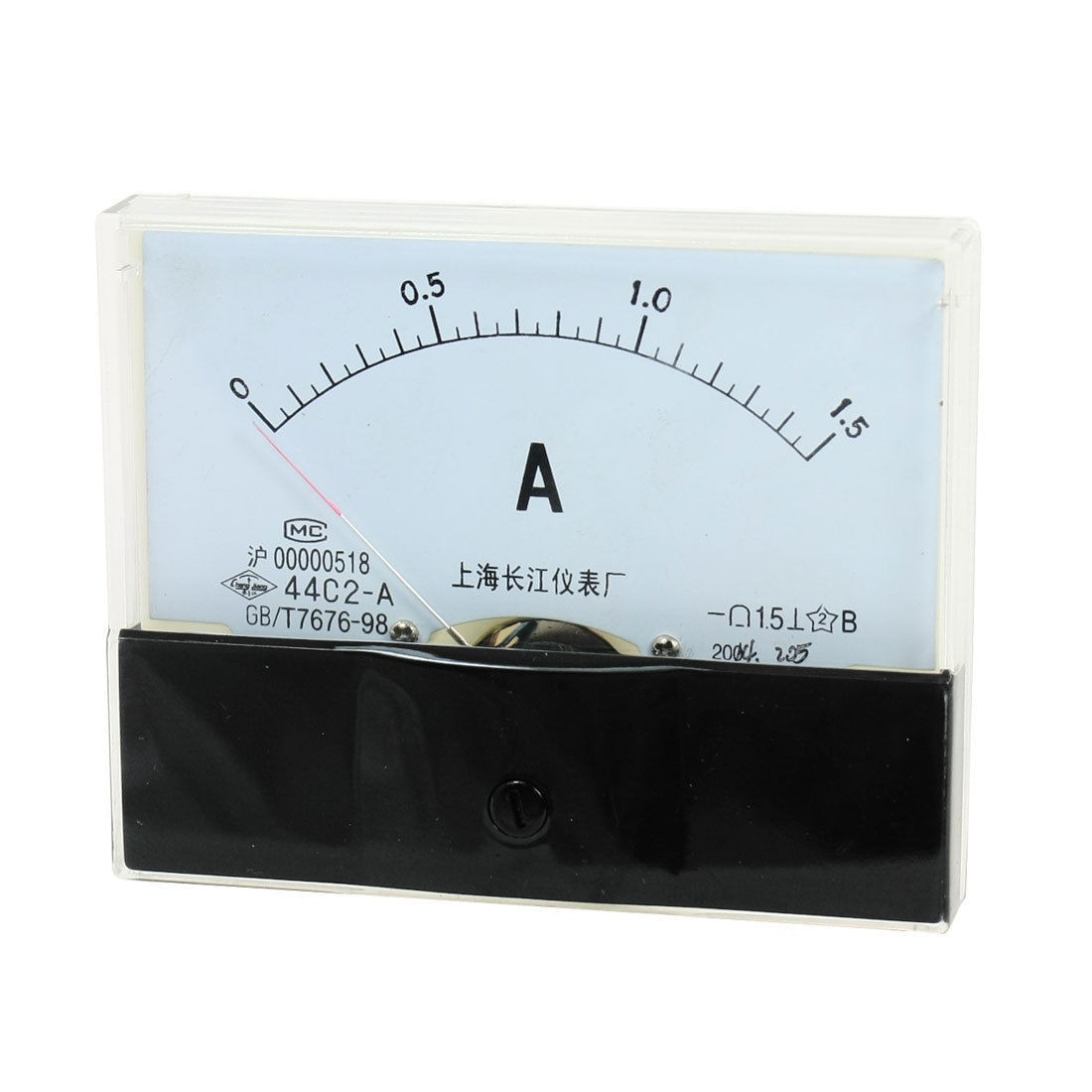DC 0-1.5A Measuring Range Rectangle Panel Gauge Ammeter Amperemeter