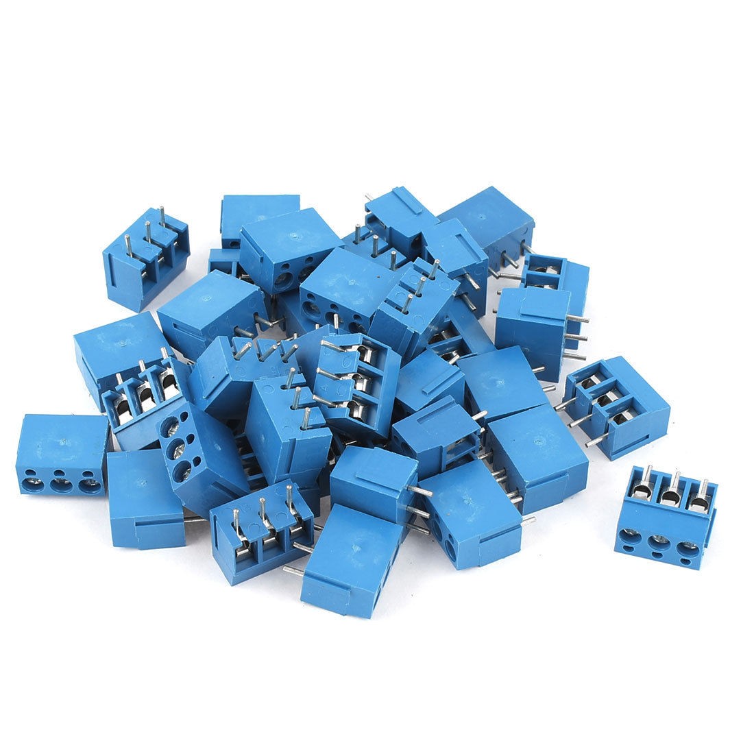 38pcs 3way 3pin PCB Screw Terminal Block Connector 5mm Pitch for 14 22AWG Wire