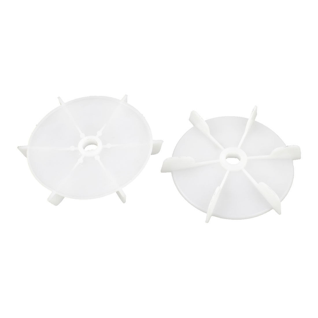 2pcs 11mm D Shape Bore 115mm Outer Dia 6 Impeller Plastic Motor Fan Blade Wheel